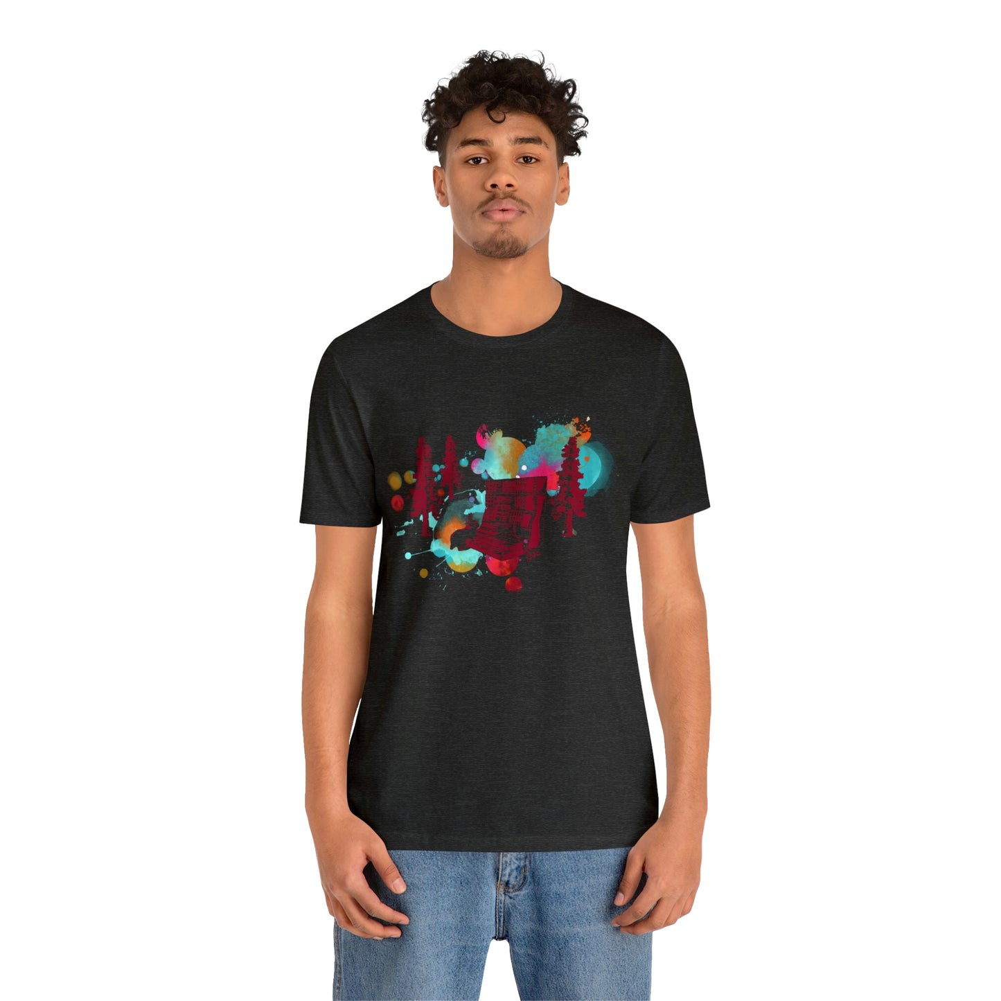 Rabbit Rockin Synth Unisex Tee 100% Airlume Cotton