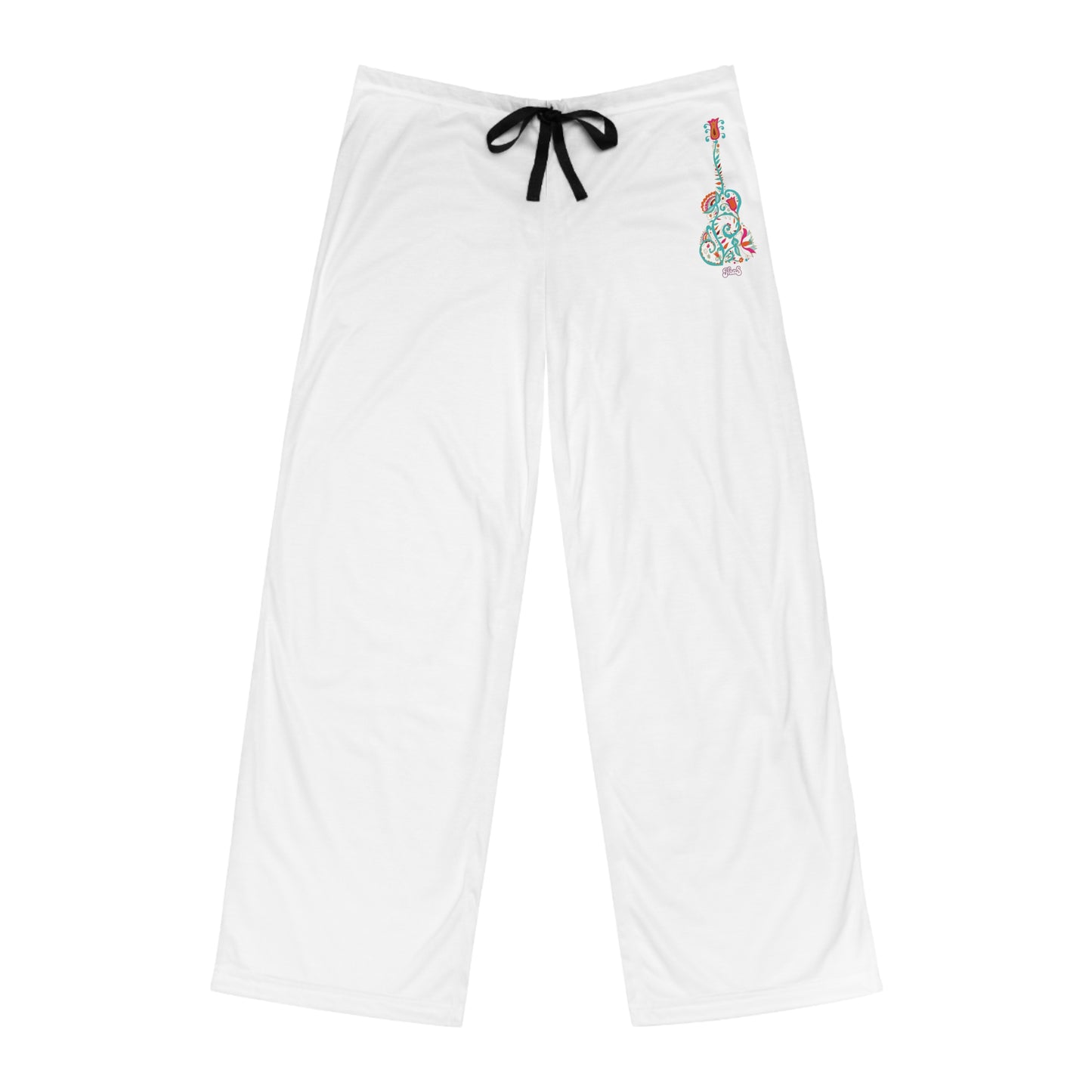 Blooming Floral Guitar Men's Pajama Pants