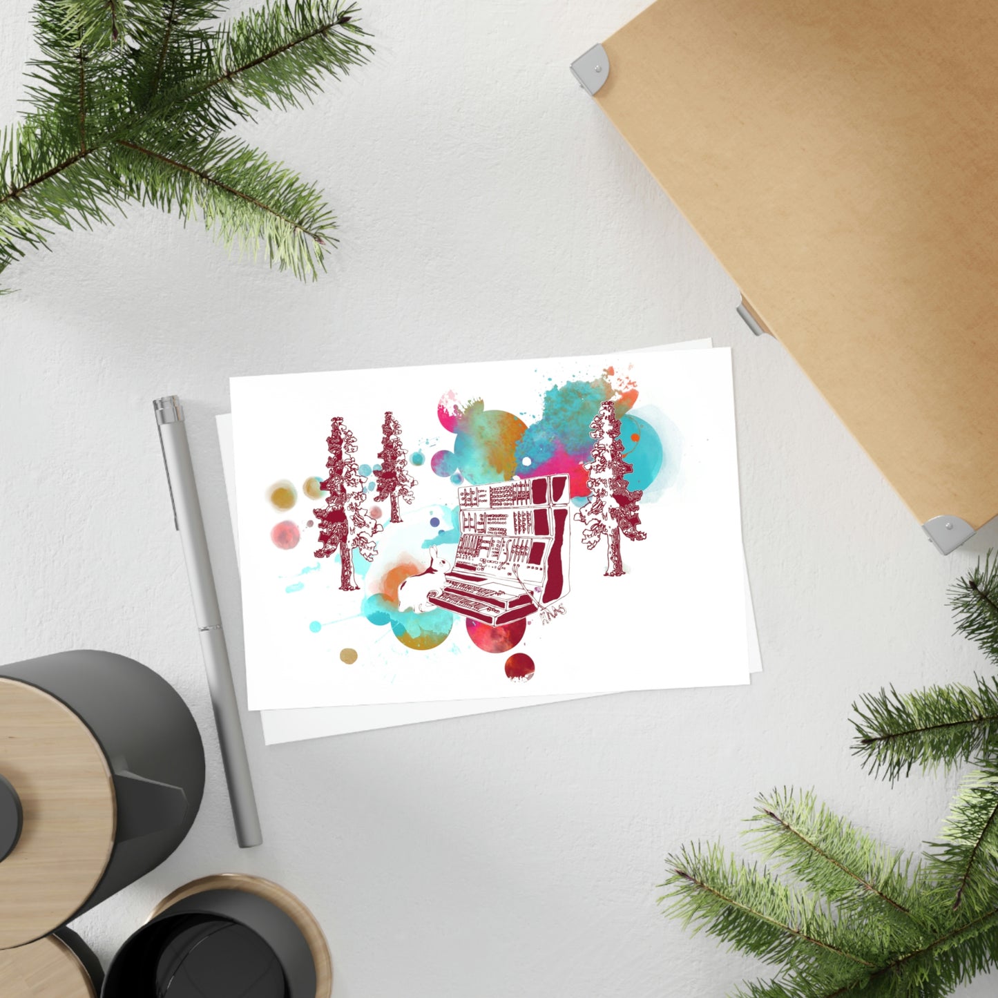 Rabbit Rockin Synth Postcards (10pcs)