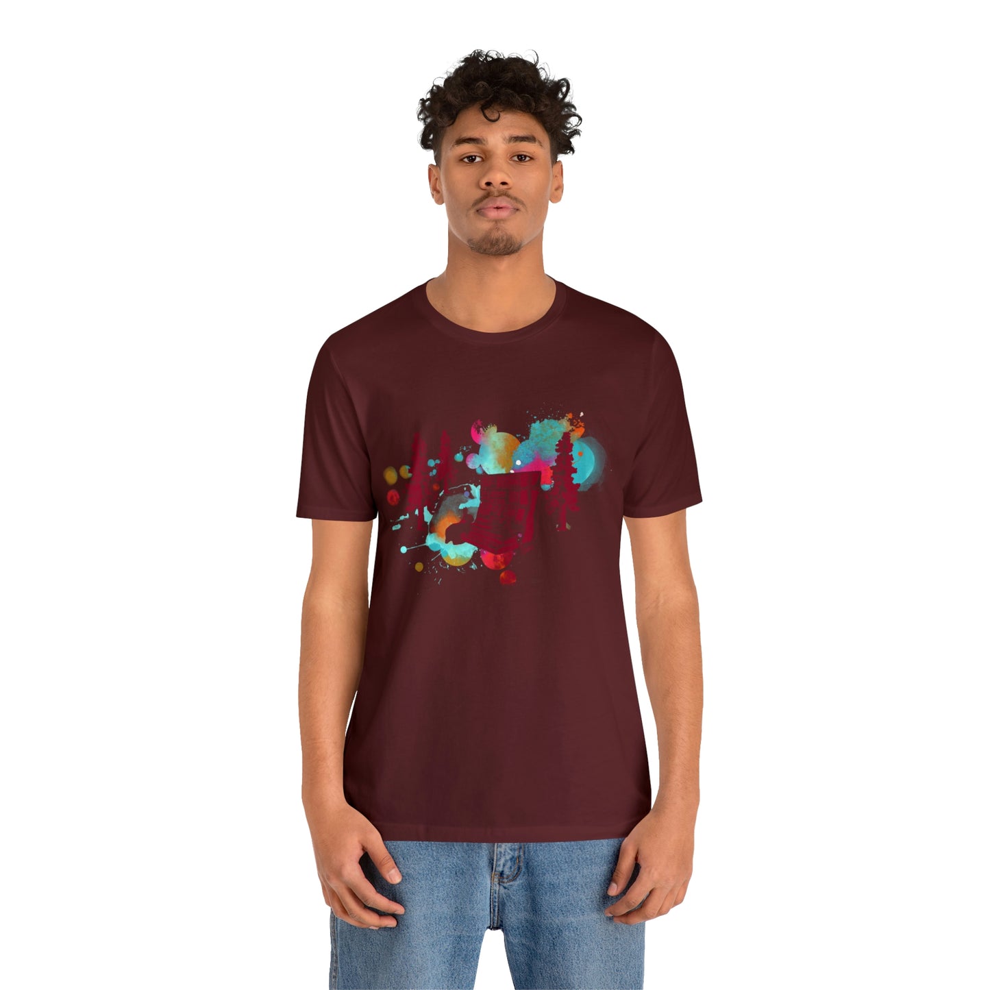 Rabbit Rockin Synth Unisex Tee 100% Airlume Cotton
