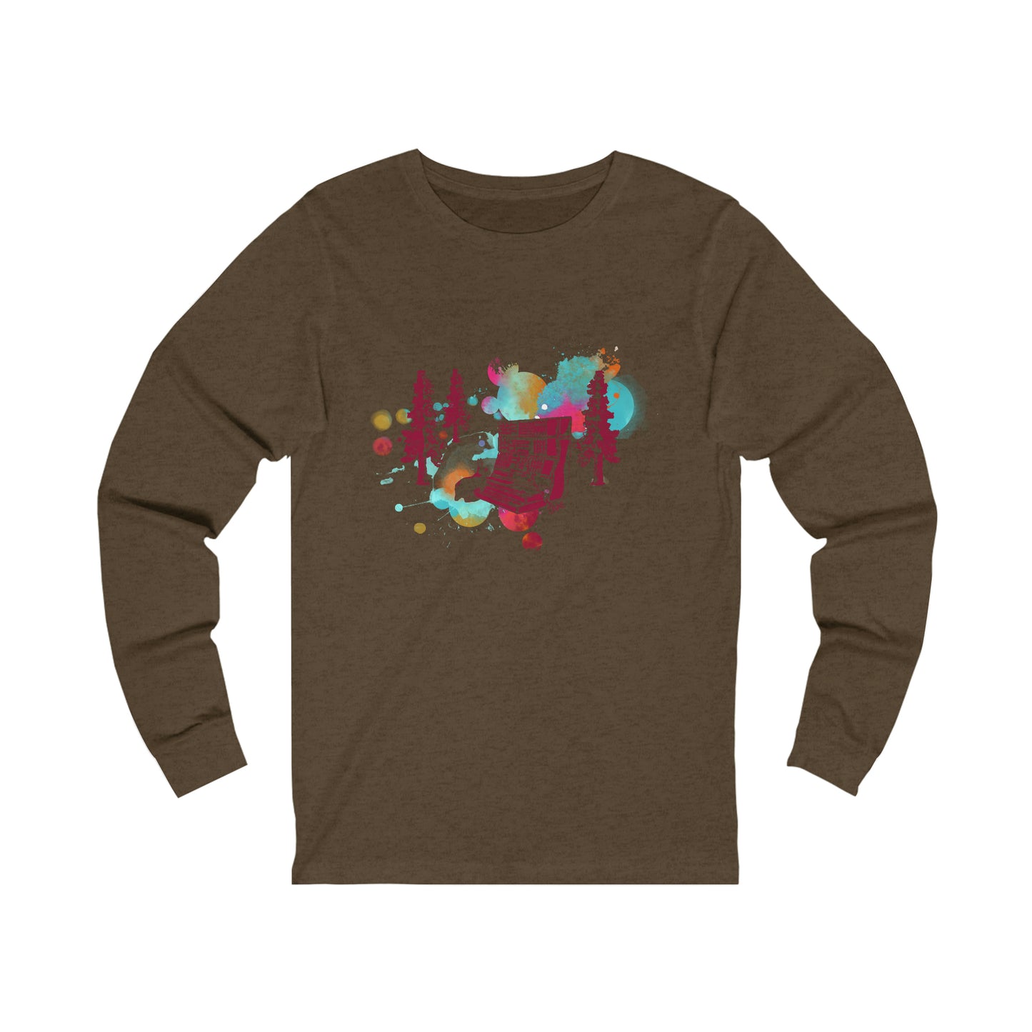Rabbit Rockin Synth Unisex Jersey Long Sleeve Tee