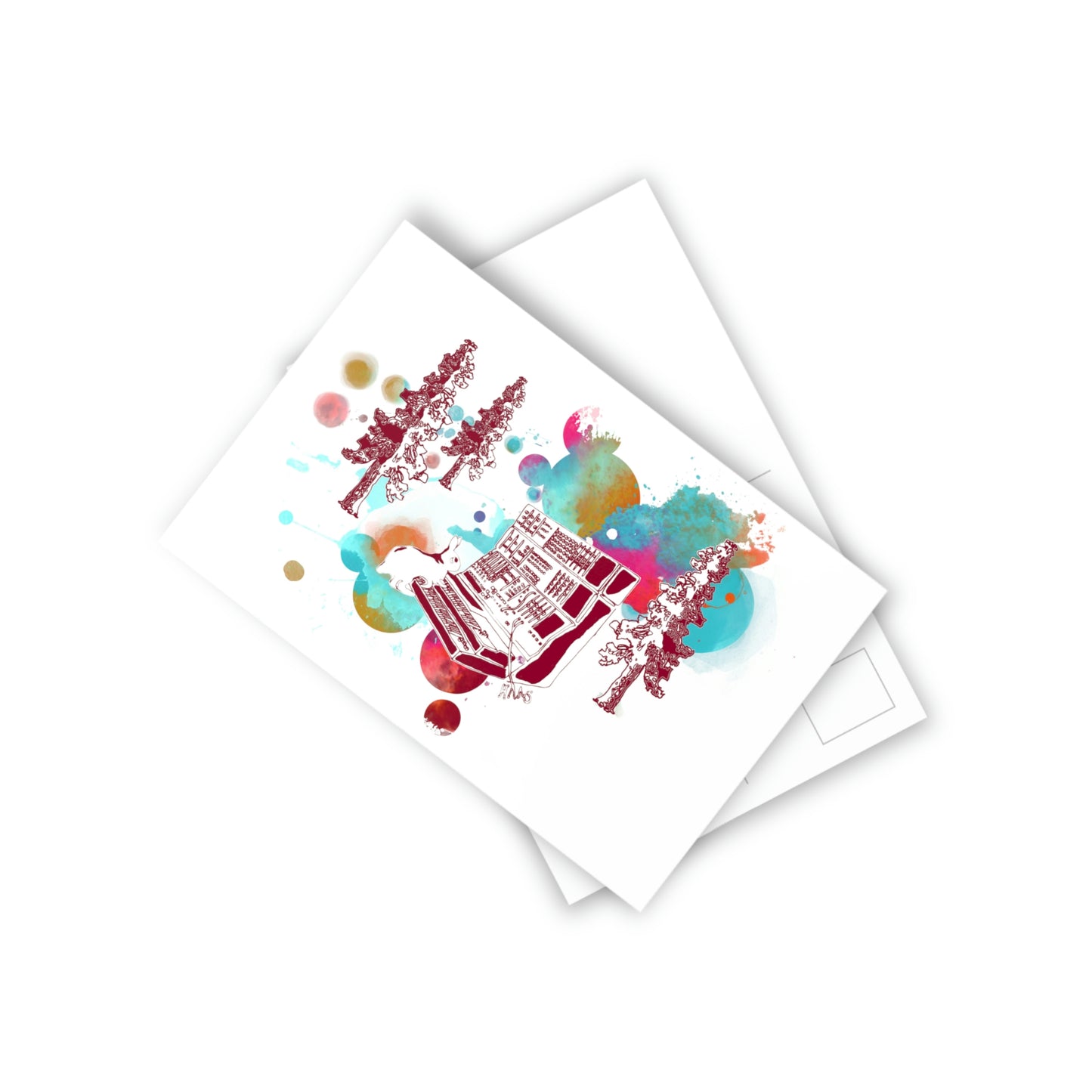 Rabbit Rockin Synth Postcards (10pcs)