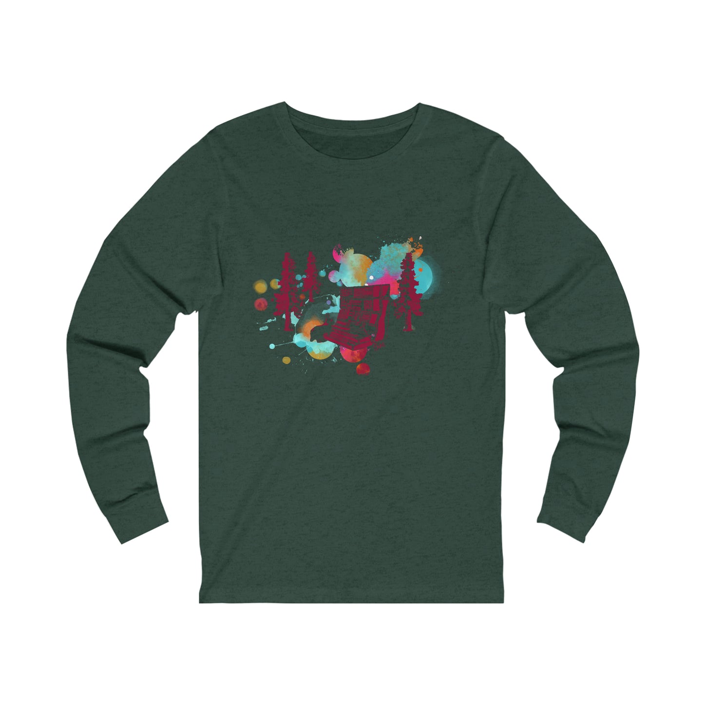 Rabbit Rockin Synth Unisex Jersey Long Sleeve Tee