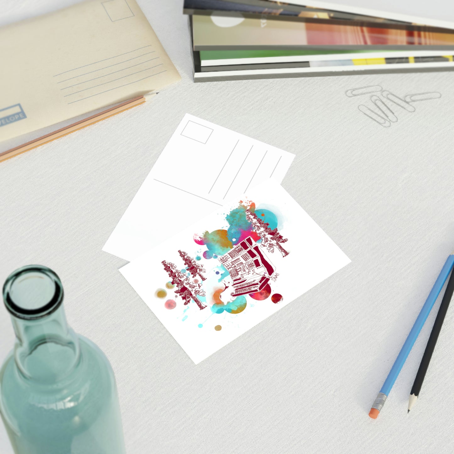 Rabbit Rockin Synth Postcards (10pcs)