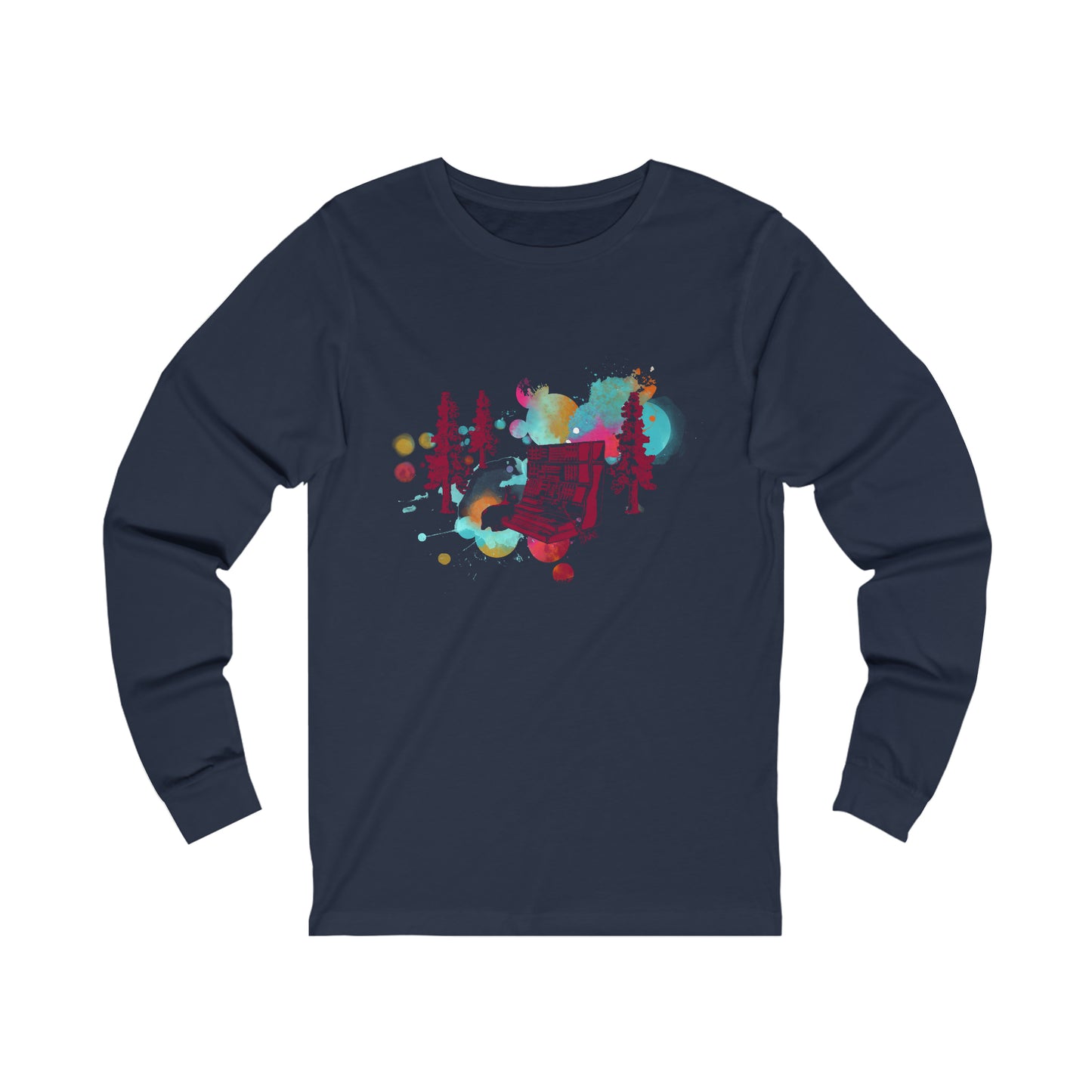 Rabbit Rockin Synth Unisex Jersey Long Sleeve Tee