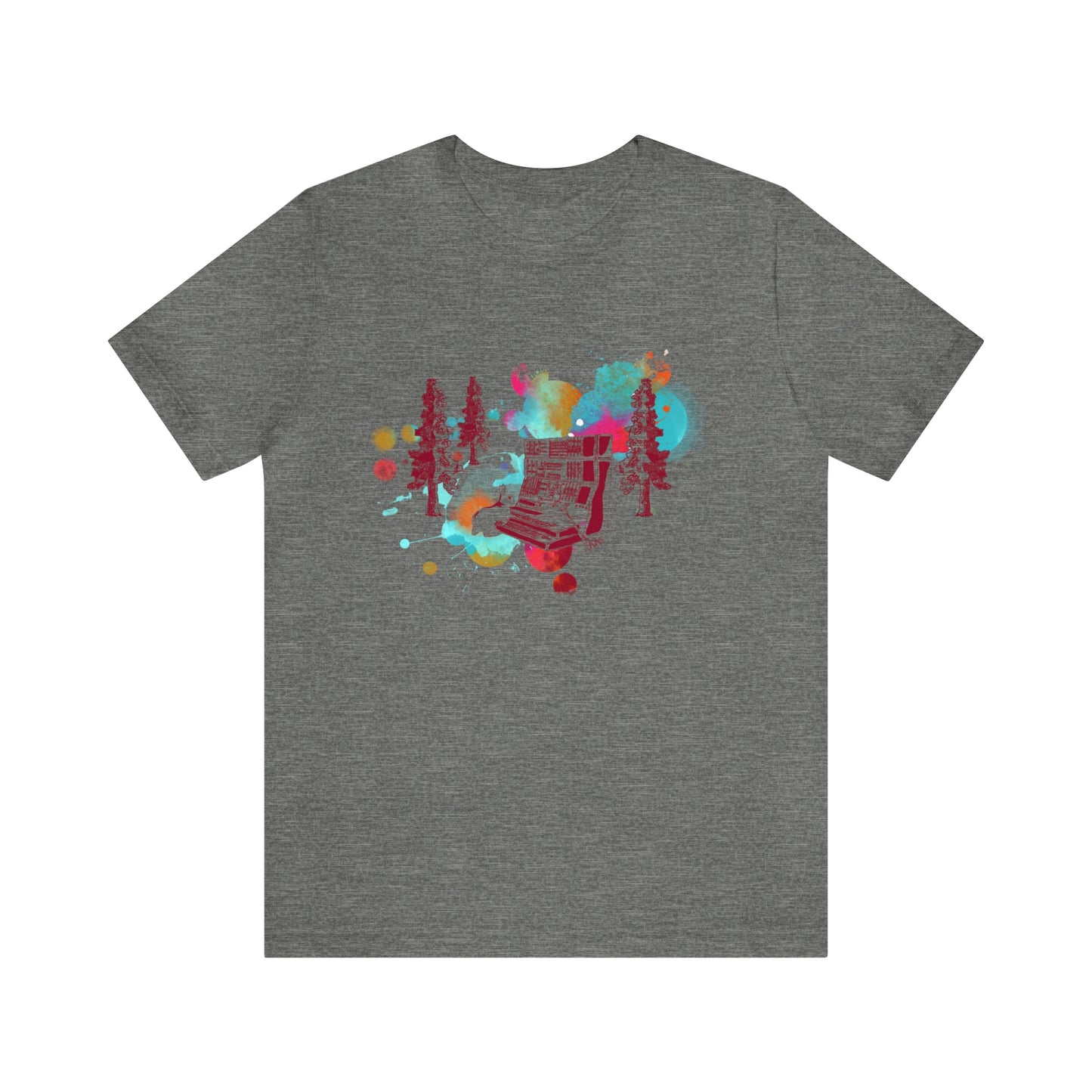 Rabbit Rockin Synth Unisex Tee 100% Airlume Cotton