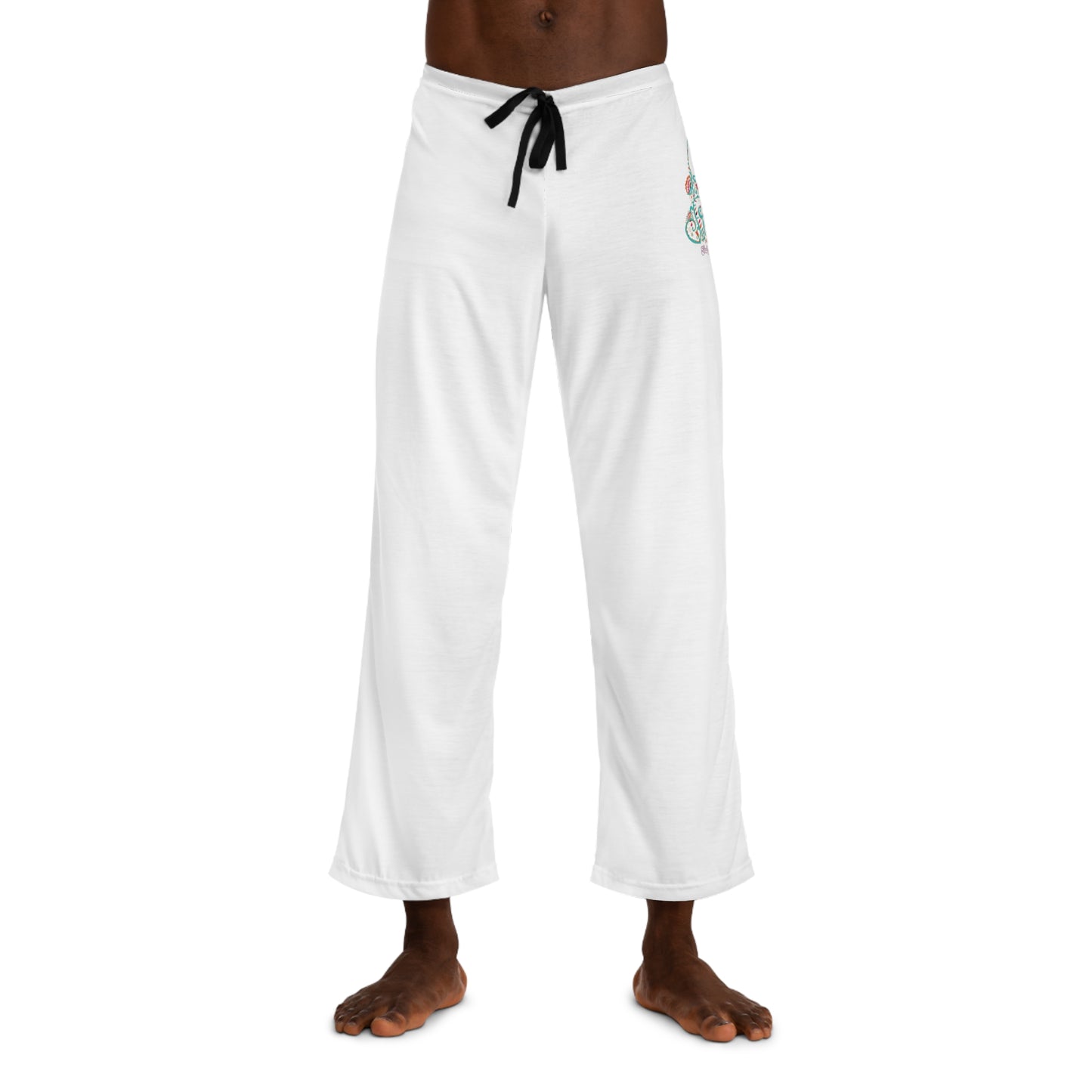Blooming Floral Guitar Men's Pajama Pants