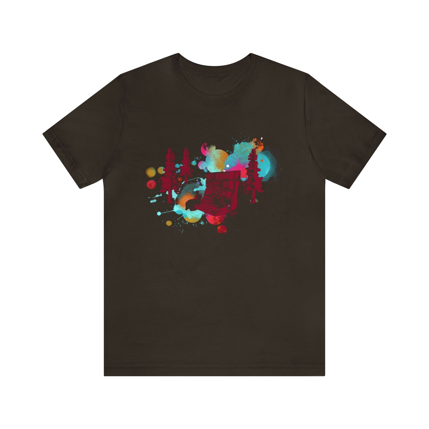 Rabbit Rockin Synth Unisex Tee 100% Airlume Cotton