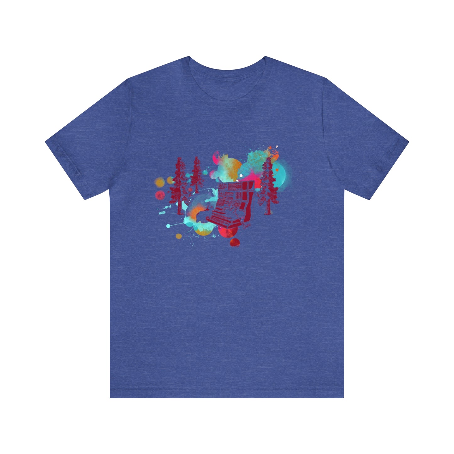 Rabbit Rockin Synth Unisex Tee 100% Airlume Cotton