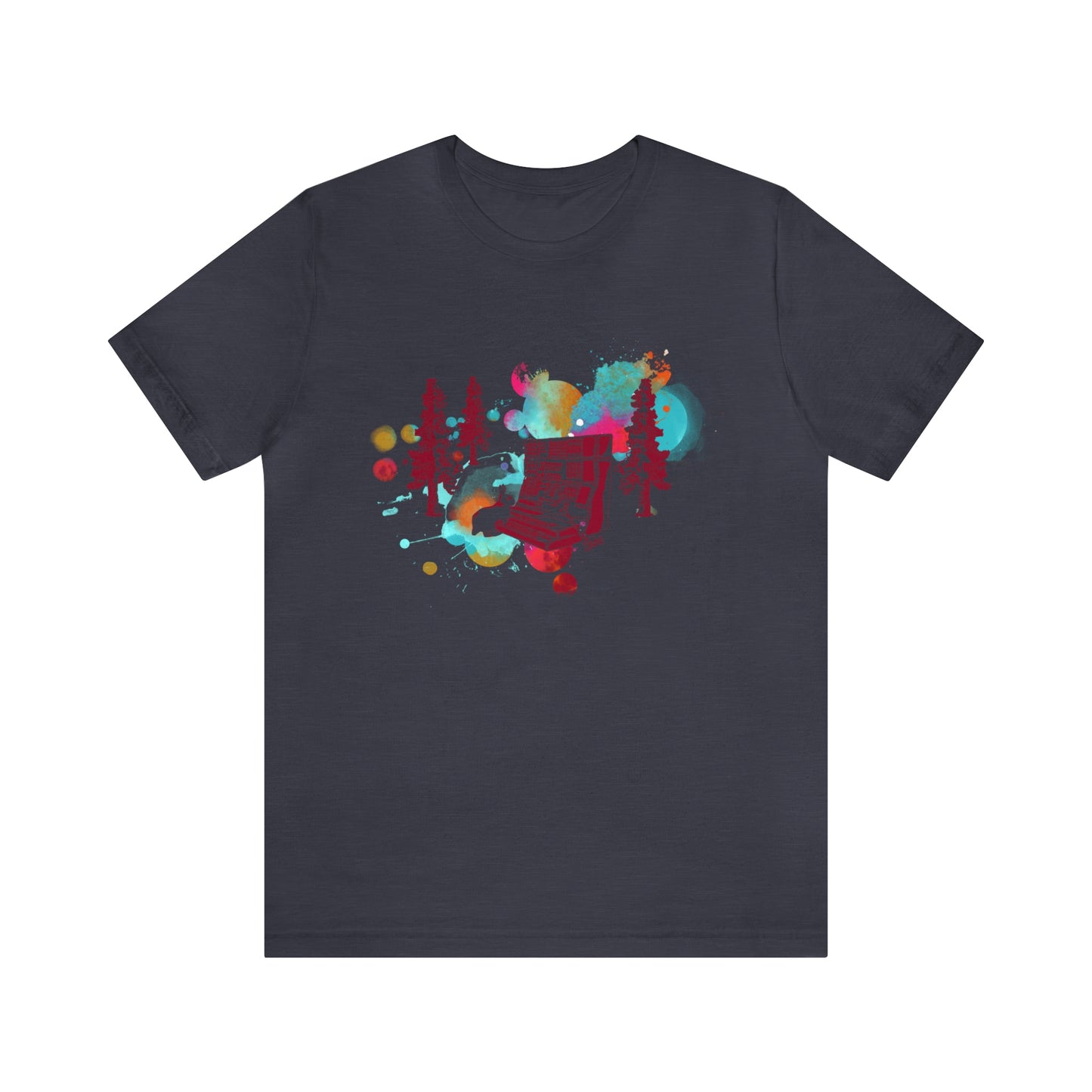 Rabbit Rockin Synth Unisex Tee 100% Airlume Cotton
