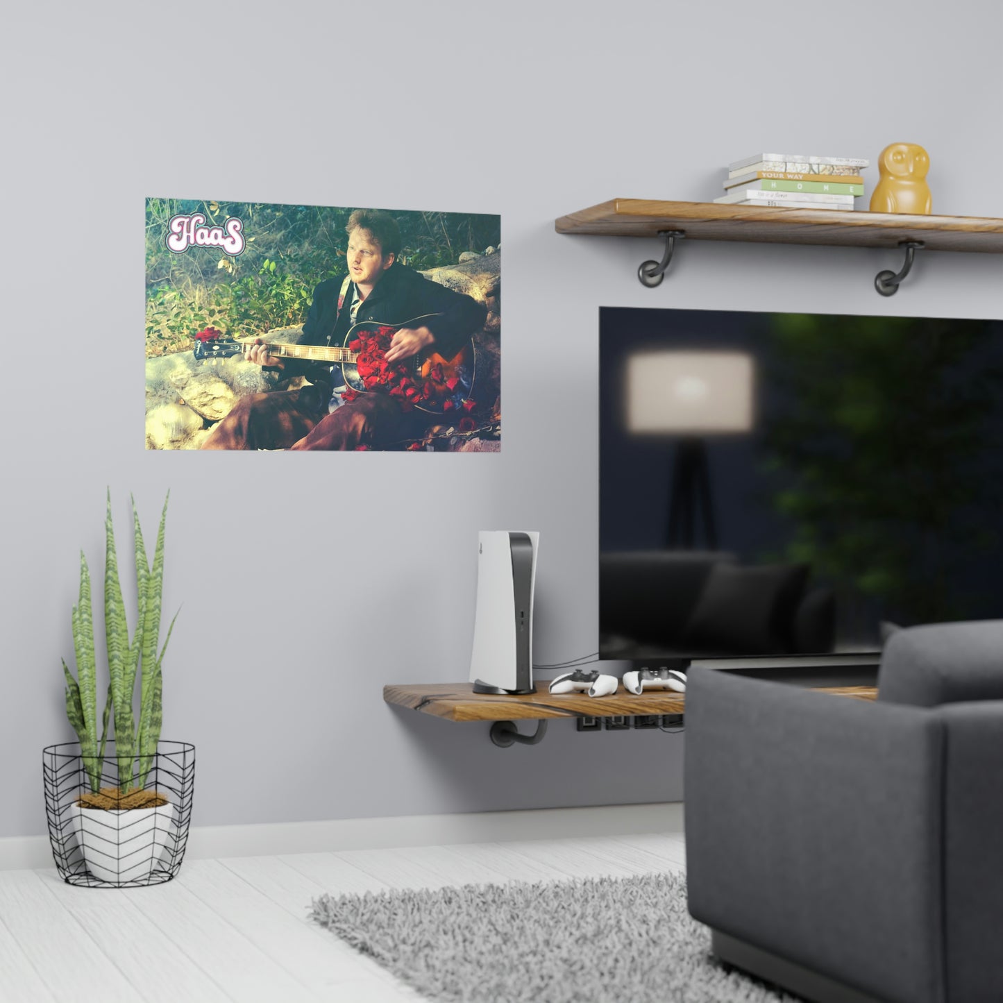 Guitar n Roses Poster 18" x 12" inches