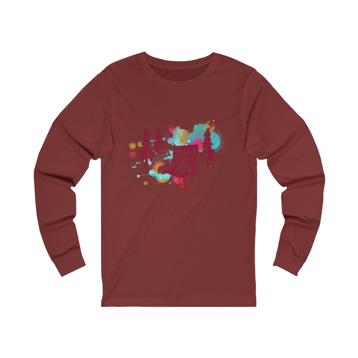 Rabbit Rockin Synth Unisex Jersey Long Sleeve Tee