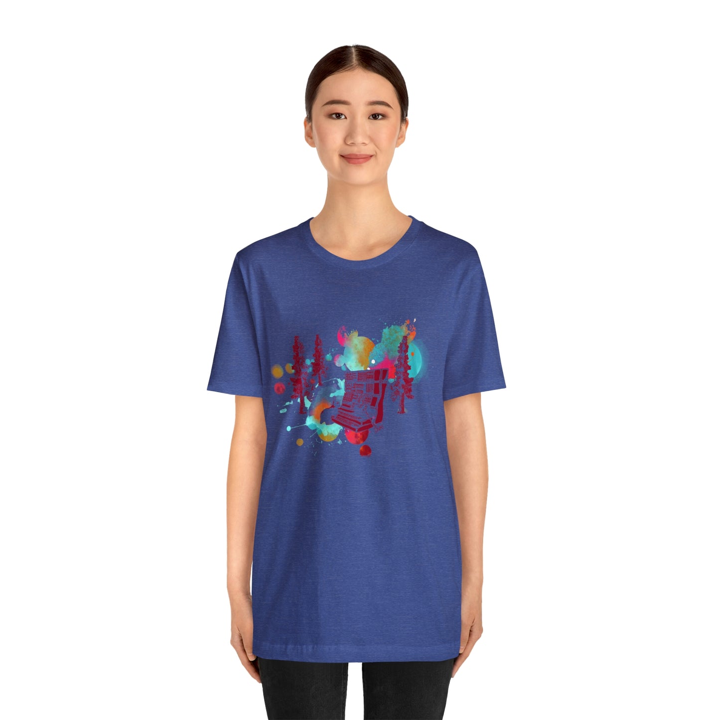 Rabbit Rockin Synth Unisex Tee 100% Airlume Cotton