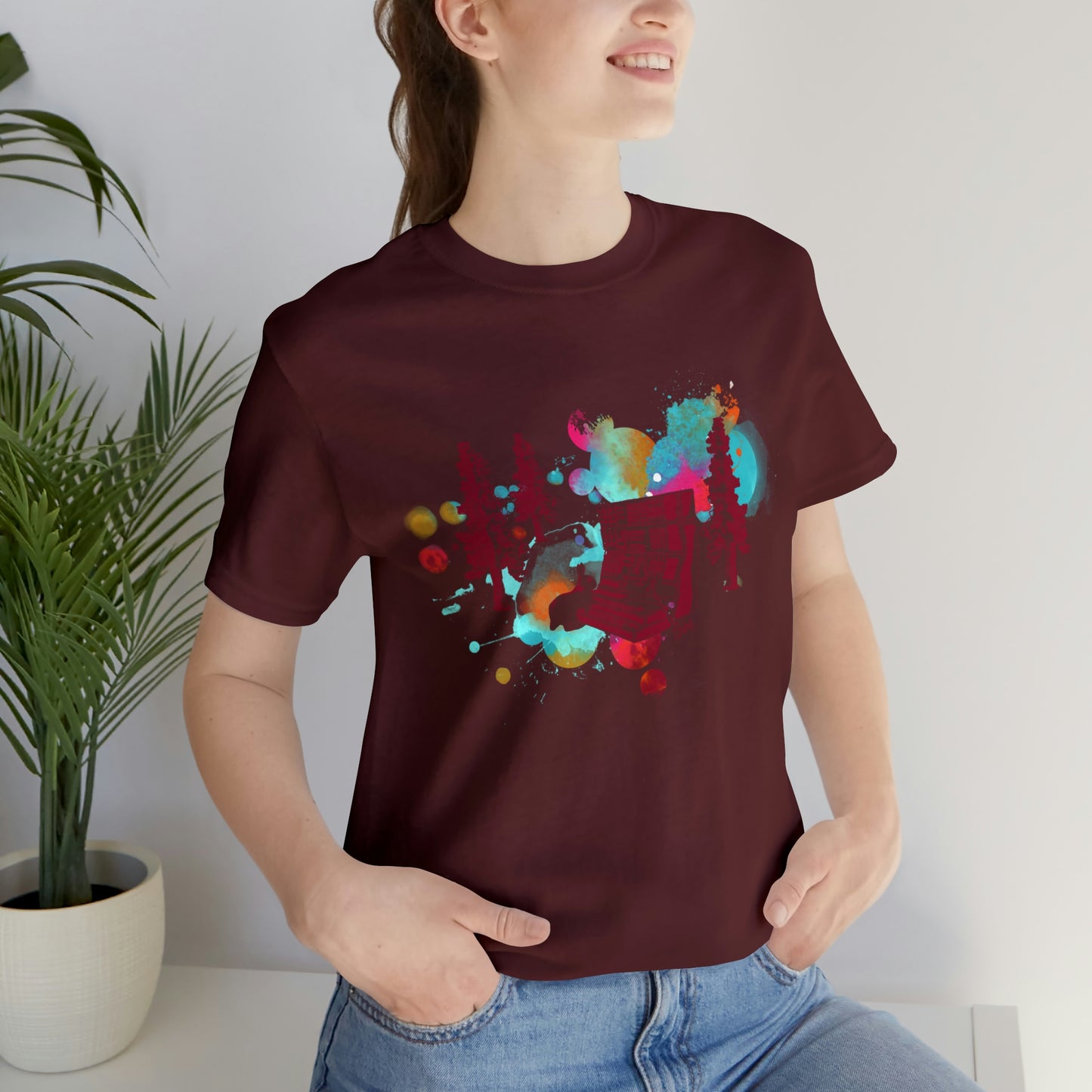 Rabbit Rockin Synth Unisex Tee 100% Airlume Cotton