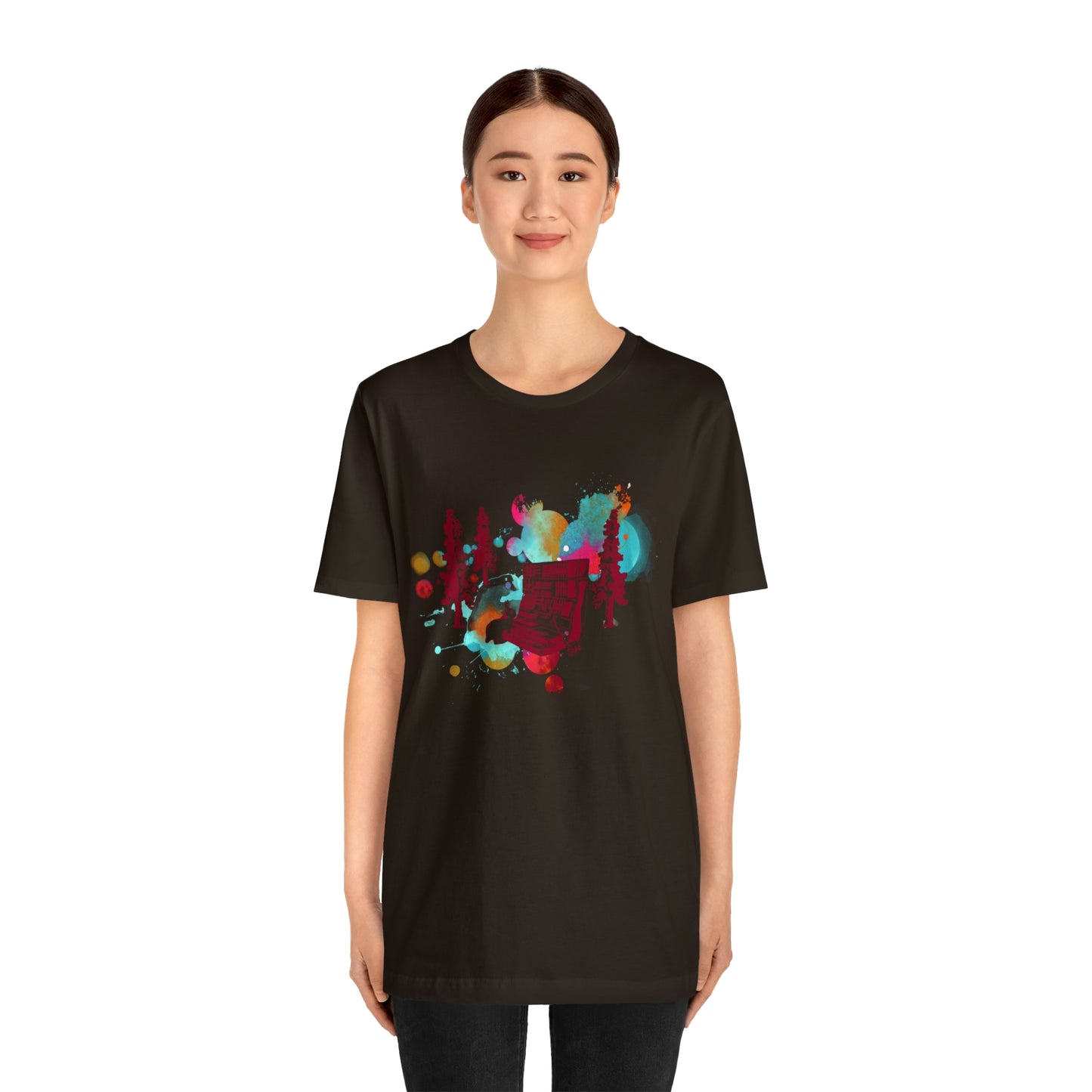 Rabbit Rockin Synth Unisex Tee 100% Airlume Cotton