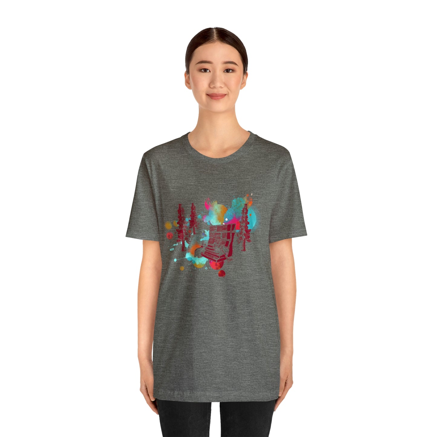 Rabbit Rockin Synth Unisex Tee 100% Airlume Cotton