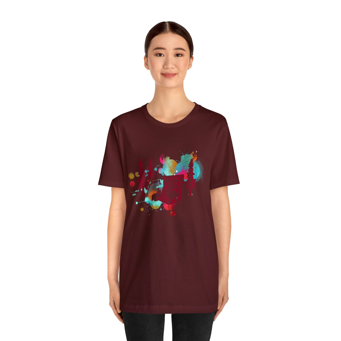 Rabbit Rockin Synth Unisex Tee 100% Airlume Cotton