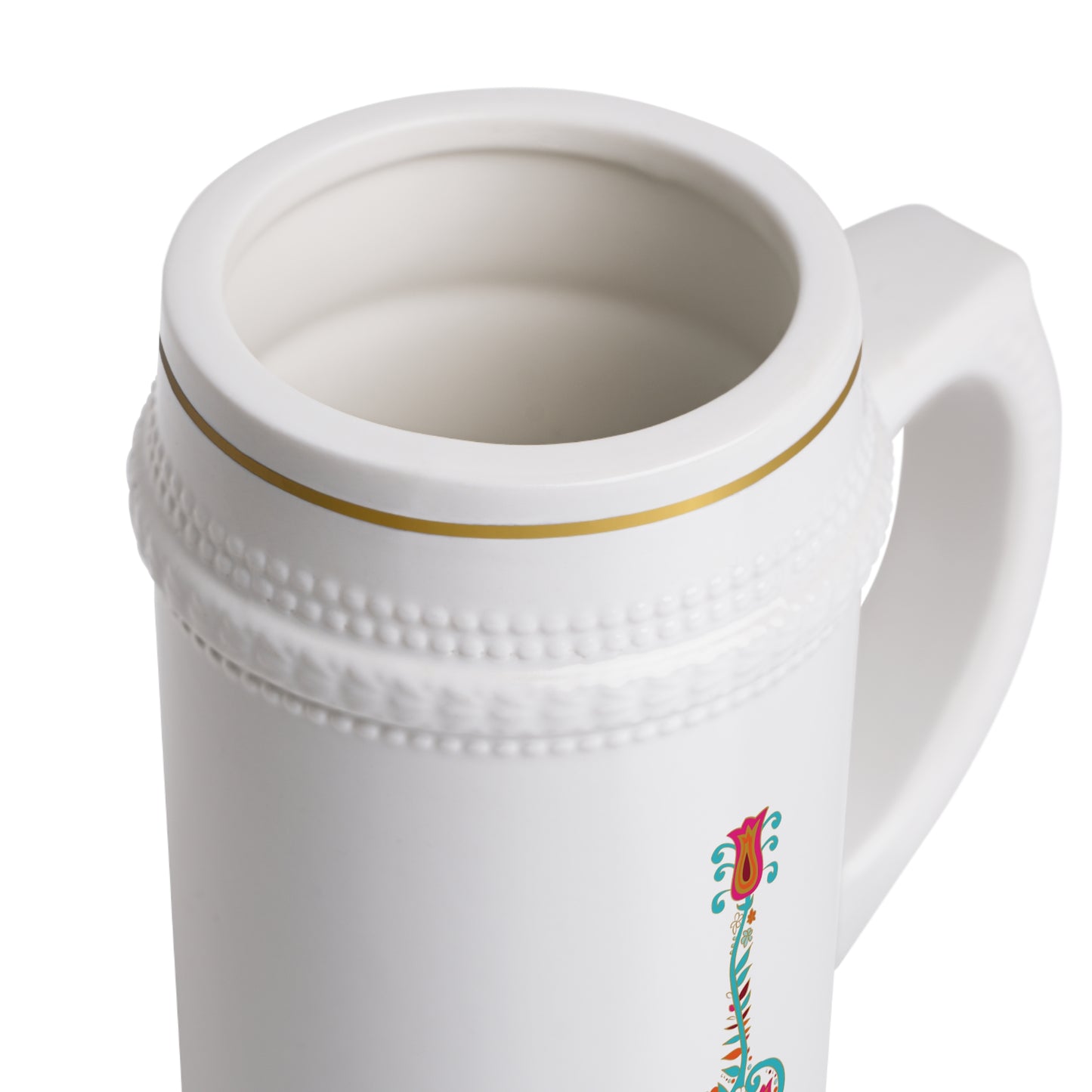 Blooming Floral Guitar Stein Mug