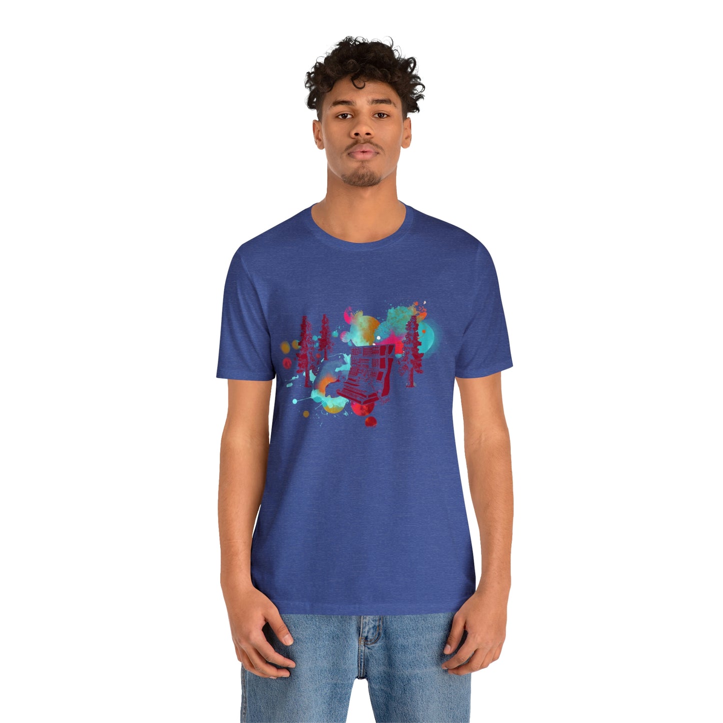 Rabbit Rockin Synth Unisex Tee 100% Airlume Cotton