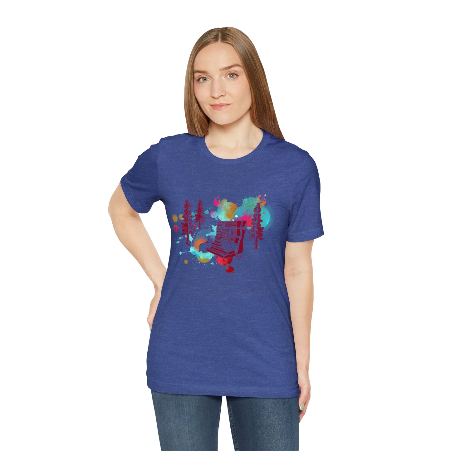 Rabbit Rockin Synth Unisex Tee 100% Airlume Cotton