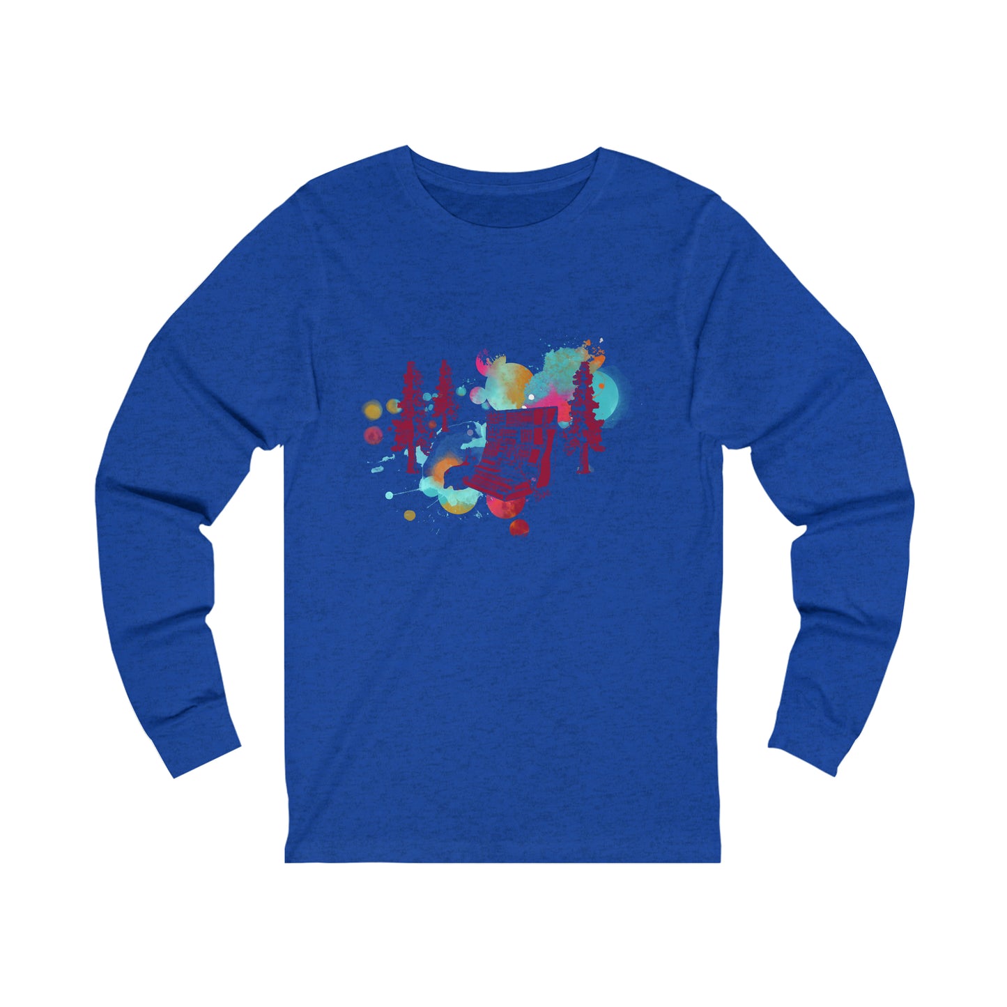 Rabbit Rockin Synth Unisex Jersey Long Sleeve Tee